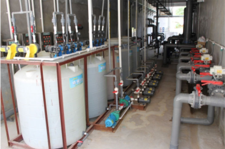 豐順東達(dá)電子有限公司加藥系統(tǒng)及中水回用預(yù)處理系統(tǒng)